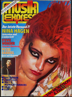 Musik Express 10/80 Cover:Nina Hagen, Stevie Wonder, Peter Gabriel, Van Morrison