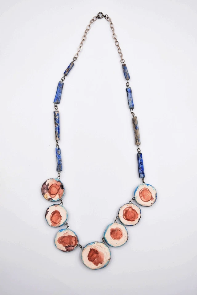 Collier vintage céramique du XXème siècle années 50 60 auteur à identifier - Photo 3/4