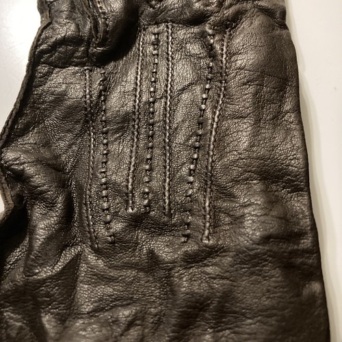 Guanti Christian Dior marroni in pelle donna vintage - Foto 2 di 12