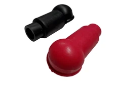RED + BLK Battery Alternator Starter Terminal Post Stud Boot Cover 4/0 (A) style