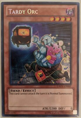 YuGiOh Tardy Orc Secret Rare GAOV-EN085