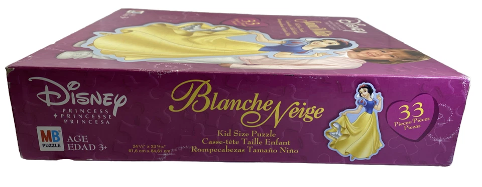 Rompecabezas de piso Disney Princesa Blancanieves tamaño niño grande 33 piezas nuevo Foto 3 de 4