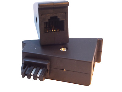 Telefon Adapter TAE-F Stecker auf RJ45 Buchse für DSL Router RJ45 8P2C, Weiß