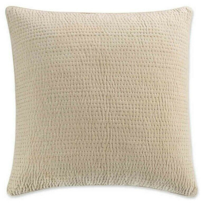 Kas Room Amara Euro Pillow Sham Shams European Light Gold Beige Dorm Set of 2