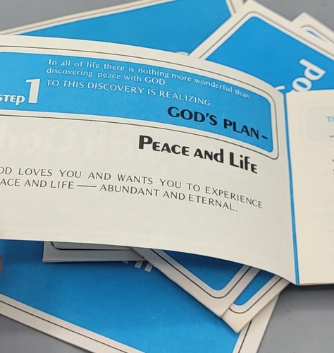 10 Billy Graham Evangelistische Religion Schritte zum Frieden mit Gott Broschüre Broschüren - Bild 4 von 5