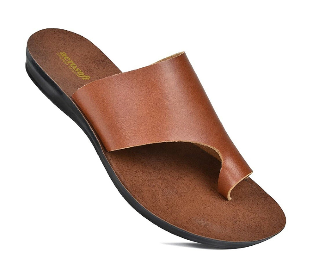 Aerosoft Ladies Toe Loop Orthopedic Womens Comfortable Flats Mule