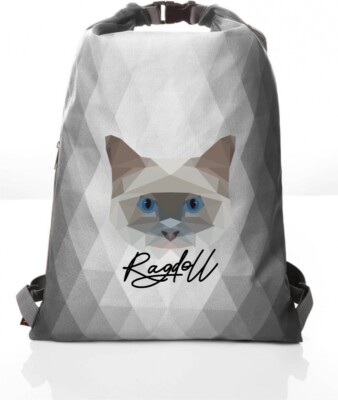 RAGDOLL POLYGON BEUTEL KATZE by SIVIWONDER Geometrie