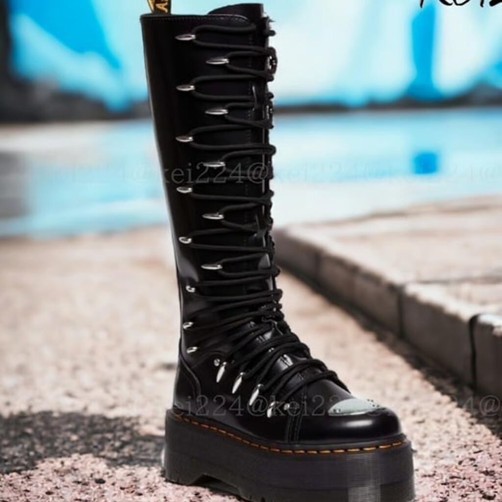 Dr. Martens Women's 1B60 MAX LTT Knee High Quad Platform Dr. Martens Women's 1B60 MAX LTT Knee High Quad Platform