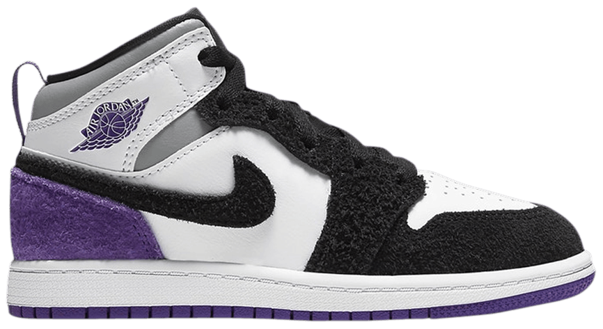 Nike Air Jordan 1 Mid SE PS 'Varsity Purple' Purple Black White