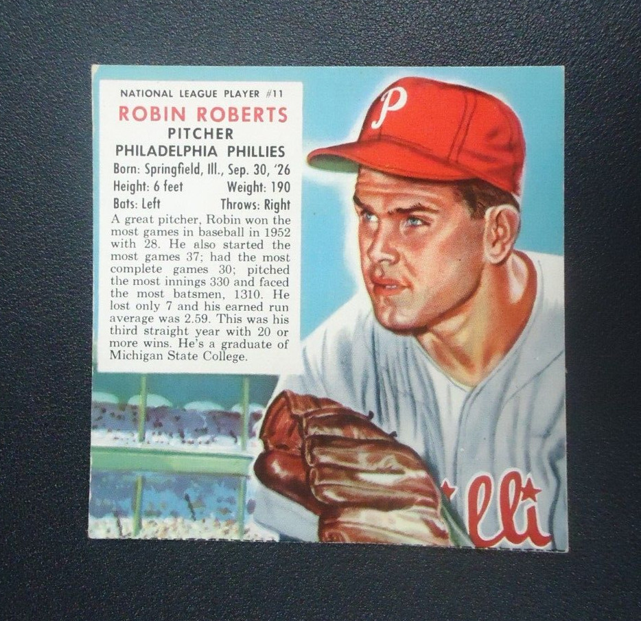 VINTAGE Robin Roberts 1953 RED MAN TOBACCO Card #NL11