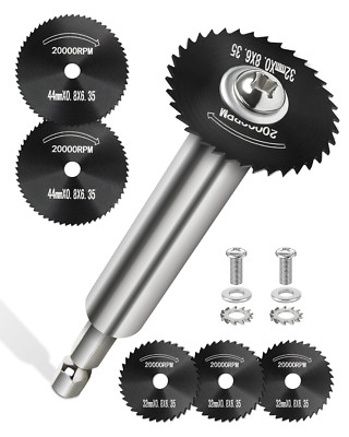 Inside Pipe Cutter for PVC Pipe with 5 Replacement Saw Blades, 1/4 Inch Hex Shan