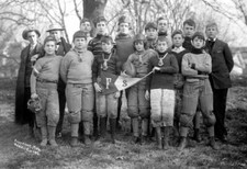 1906 Friends School Football Team Vintage Old Photo 8.5" x 11" Reprint