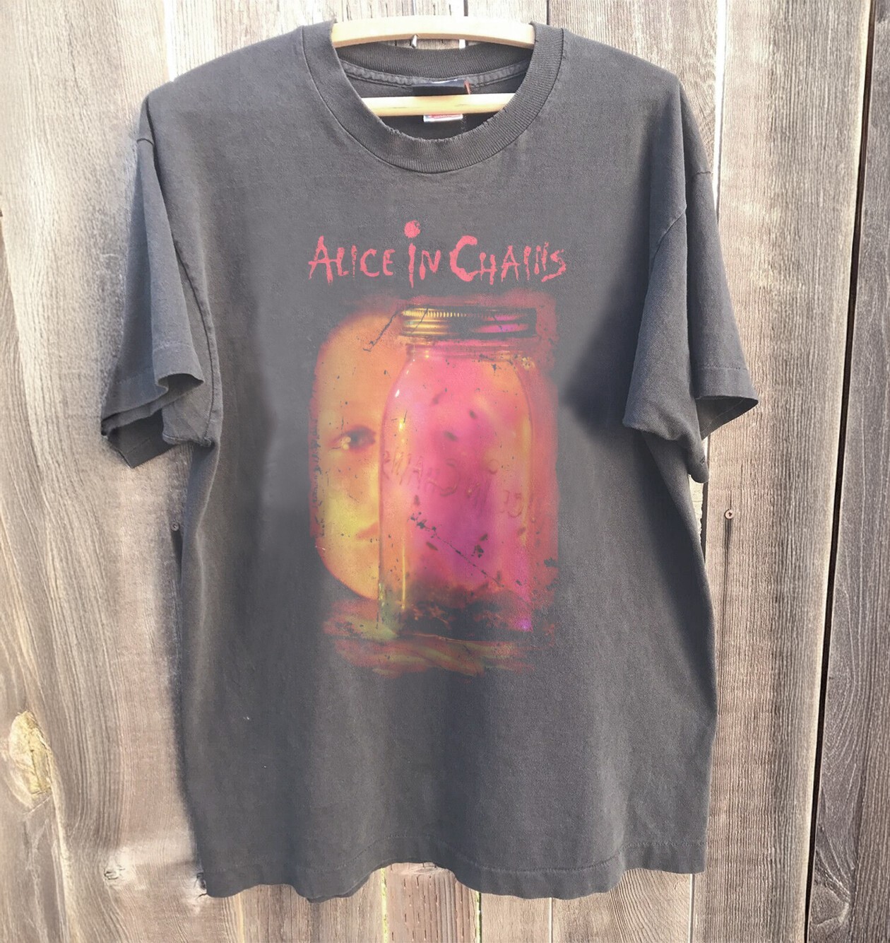 Alice In Chains Unisex Charcoal Band Tee Sizes S-5XL