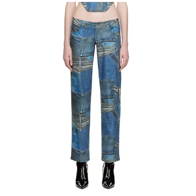 NWT Miaou Denim Print Pants Atlas XS
