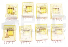 LOT OF 8 IDEC RHIB-U RELAYS 24VDC