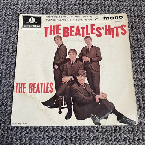 The Beatles – The Beatles' Hits 7" EP Vinyl Record FIRST UK Pressing BLACK 1963
