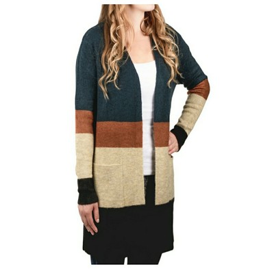 long navy cardigan sweater