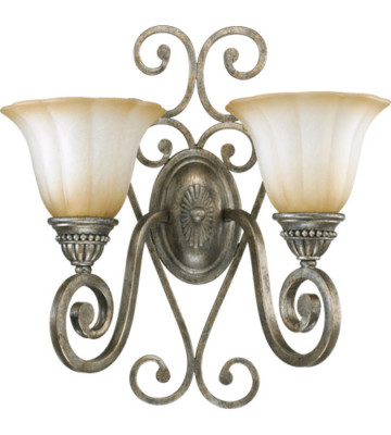 Quorum Lighting 5526-2-58 Summerset 2 Light wall sconce BEAUTIFUL **NEW**  c