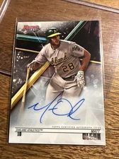 2018 Bowman’s Best Matt Olson On Card Auto A’s /Braves B18-MO