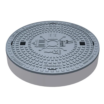 Hydrotec Kanaldeckel Schachtdeckel Motiv Windrose Deutschland Kl. A 15.50