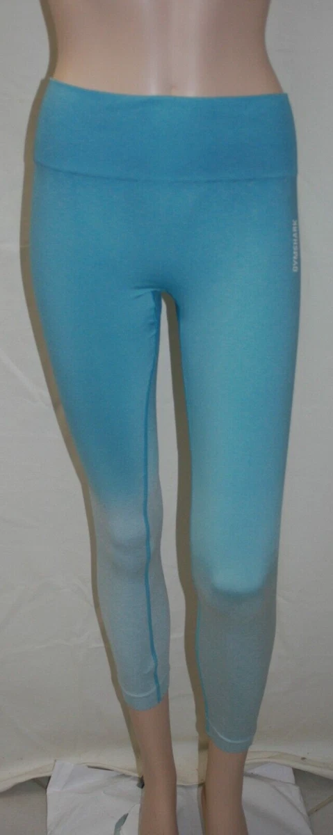 GYMSHARK ADAPT OMBRE SEAMLESS LEGGINGS IN LIGHT BLUE IN EXTRA SMALL