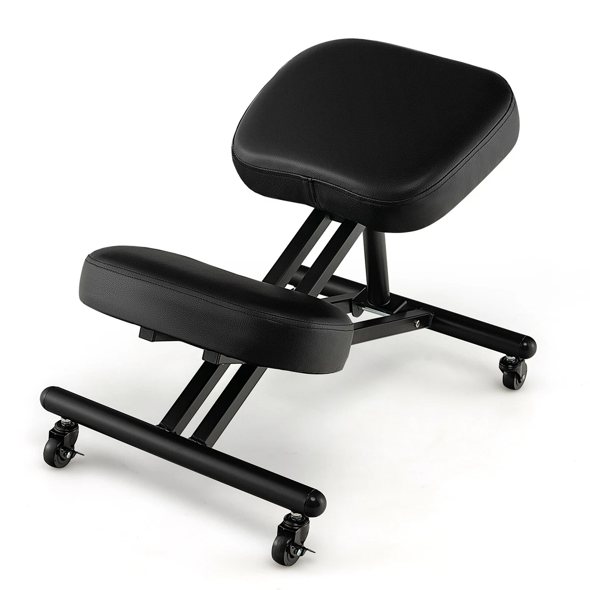 Adjustable Ergonomic Kneeling Angled Office Chair for Posture, Black