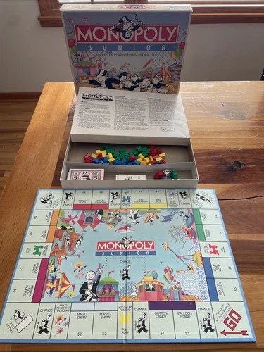 Parker Brothers Monopoly Junior Board Game 1990 Vintage