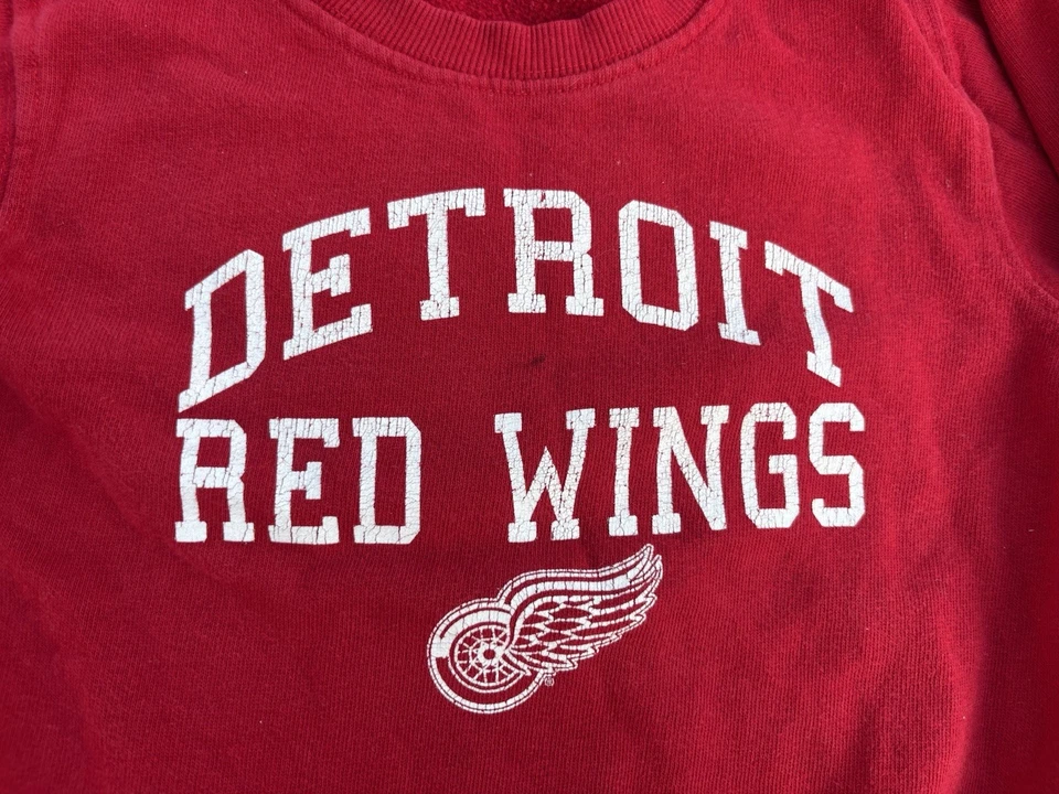 Detroit Red Wings Sweatshirt Toddler Baby 2T Pullover Hockey NHL Fan Wes Willy - Image 2 of 4