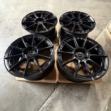 Used 18x8 Vors LT55 5x114.3 35 73.1 Black With Bundle Defect Wheels set(4)