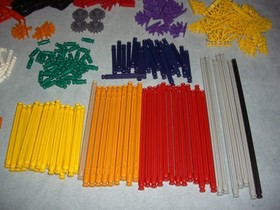 K'Nex Discovery Series 1 ~ 33023  Knex Green Box Case 400 Pcs Vtg 1996 Complete