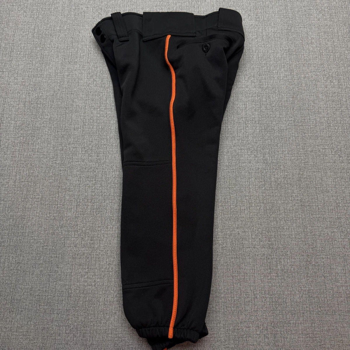 Mizuno Mädchen Jugend Medium Softball Hose schwarz orange Streifen gepolstert verstärkt