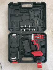 21V Cordless Screrwdriver with 2 Battery, Charger and Case