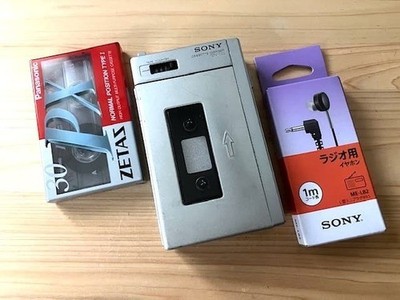 SONY TCM-100 Portable Cassette Recorder Pressman Serviced Vintage From JAPAN