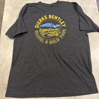 Dierks Bentley gravel and Gold tour t shirt xl