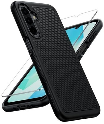 for Galaxy A17/A16 5G Phone Case, Samsung A17 Drop Protection - Black TPU+PC