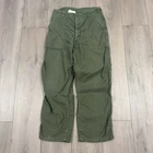 Vtg US Army Pants OG-107 Type 1 Trousers Sateen 60s Vietnam Military Sz 30x26