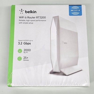 NEW Sealed Belkin AX3200 Wireless Dual Band Wifi 6 802.11ax Router RT3200
