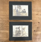 1902 Sepia Original Mounted/Matted Photos Women on Boat Lot of 2 Signed — photo 1