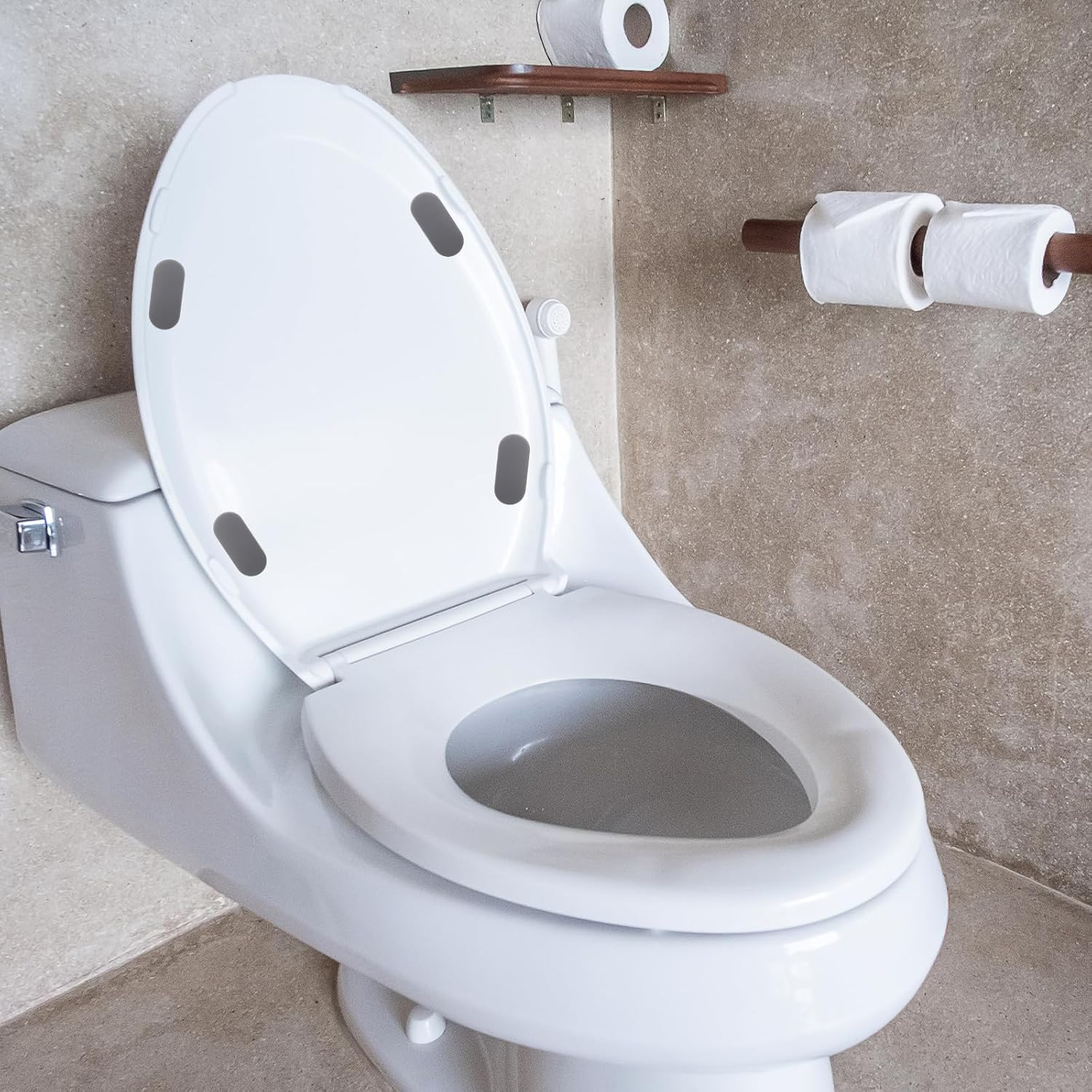 8 Pcs Toilet Seat Bumpers Universal Non-Slip Toilet Seat Spacers Replacement