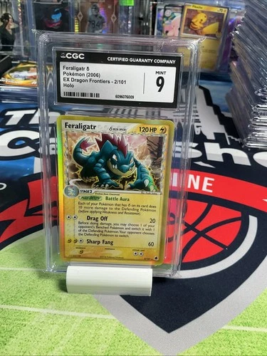 Pokémon CGC 9 English Feraligatr δ 2/101 2006 EX Dragon Frontiers Rare Holo