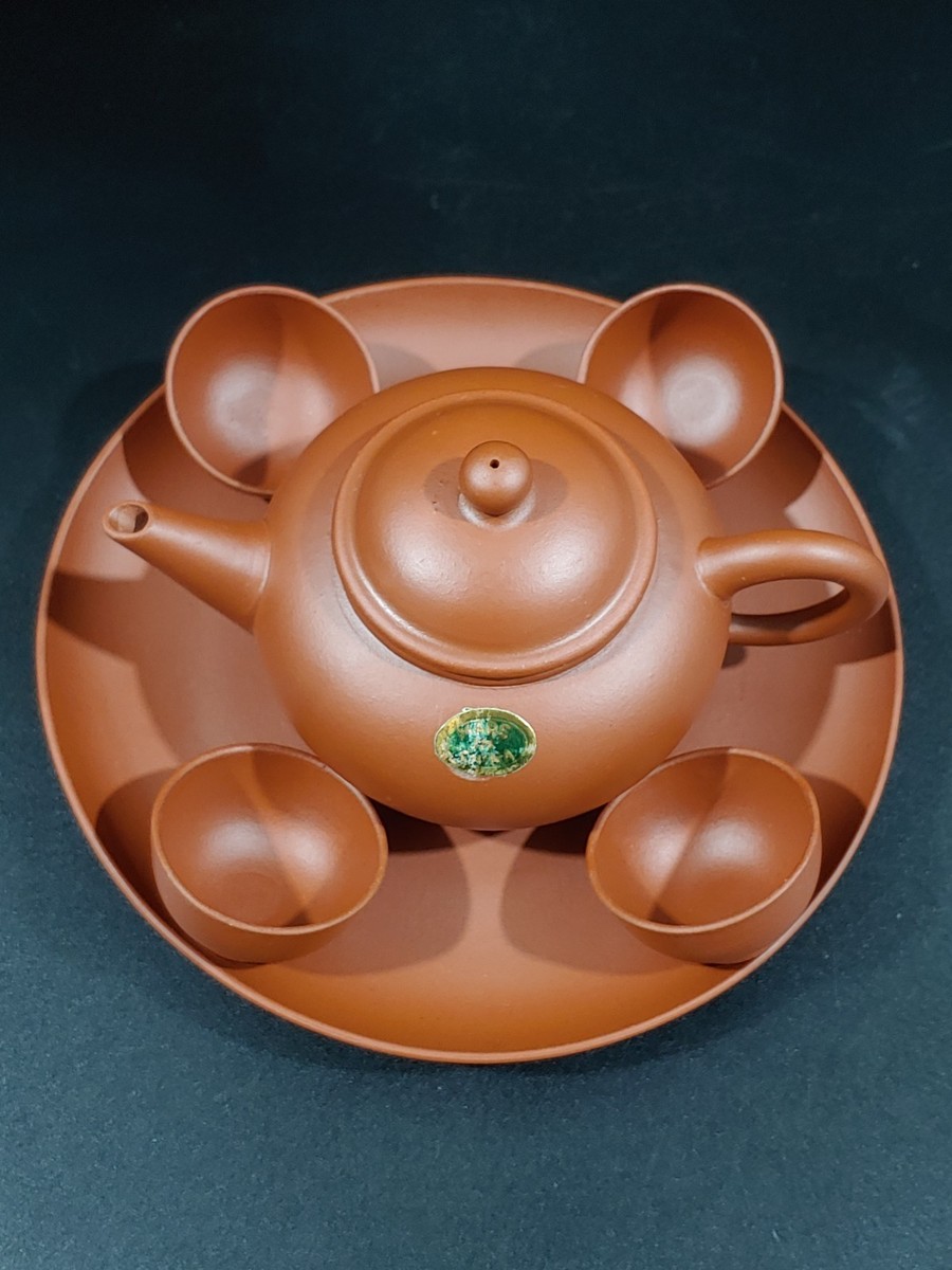 荆溪惠孟臣制紫砂水平壶茶杯Vintage Chinese Yixing Zisha Clay Art