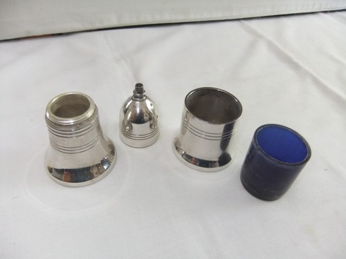 Vintage Spear & Jackson Art Deco Silver Plated EPNS A1 Open Salt & Pepper Pot - Picture 4 of 8