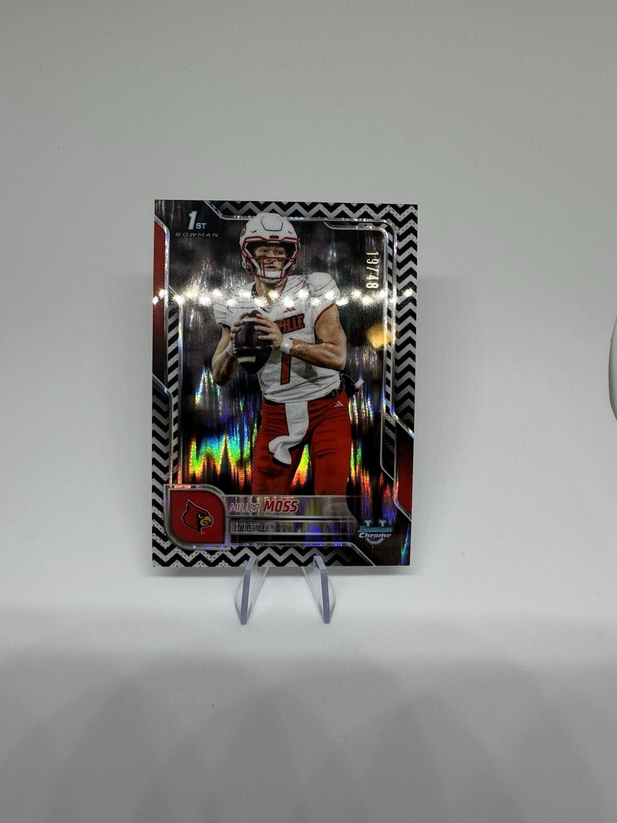 Miller Moss Black & White Stealth Refractor /48- 2025 Bowman Chrome U #141