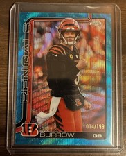 Joe Burrow 2025 Topps Chrome Aqua Wave Refractor /199