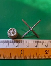 Spares 1/144 Revell ? Radial Engine & Cowling & 4 Bladed Prop