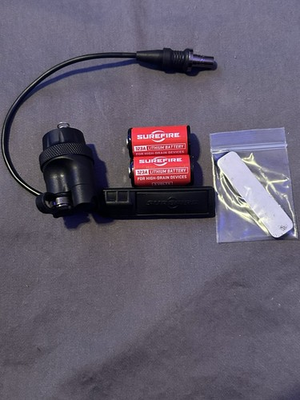 #ad Surefire ST07 Pressure Switch Tap amp; A XM00 Tail Cap amp; 2 SureFire Batteries. $59.96