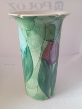 Small Jersy Pottery   Vase with  Tulip decoration