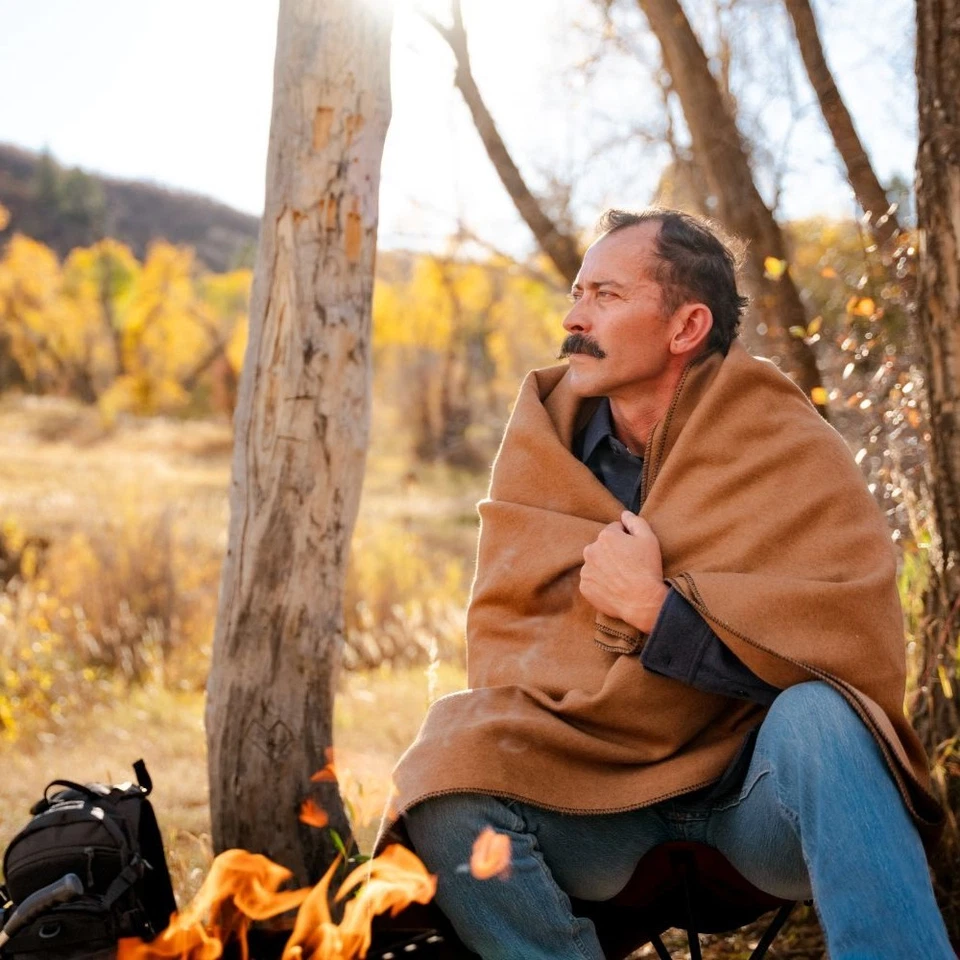 Arcturus Wool Blanket - 4.5 lbs, Warm, Washable, 64" x 88" (Camel) - Image 3 of 4