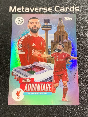 Mohamed Salah #HP-8 2025 Topps UEFA Home Pitch Advantage card