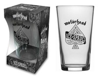 Motorhead Beer Glass Ace Of Spades Band Logo Nue Offiziell Boxed Size One Size